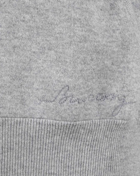 Regular Fit Cashmere Blend Zip Hoodie in Grey — снимка 2