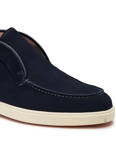 Велурени боти 'Slip-on style' Santoni — снимка 4