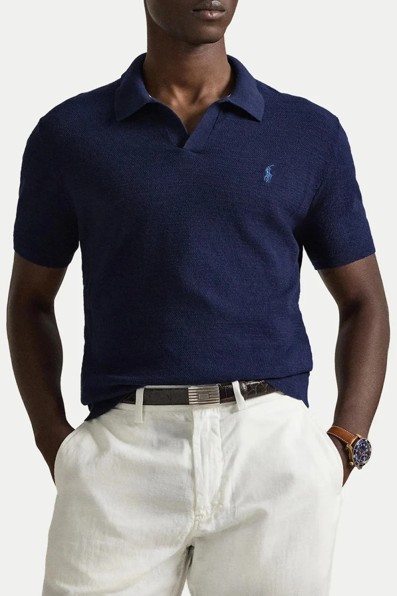 Плетено 1/17 Cotton Blend 710B13891004 401 dark blue — снимка 2