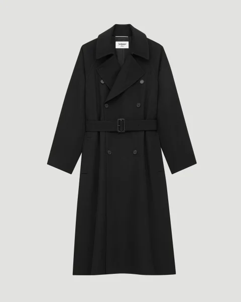 Long Coat in Grain de Poudre — снимка 3