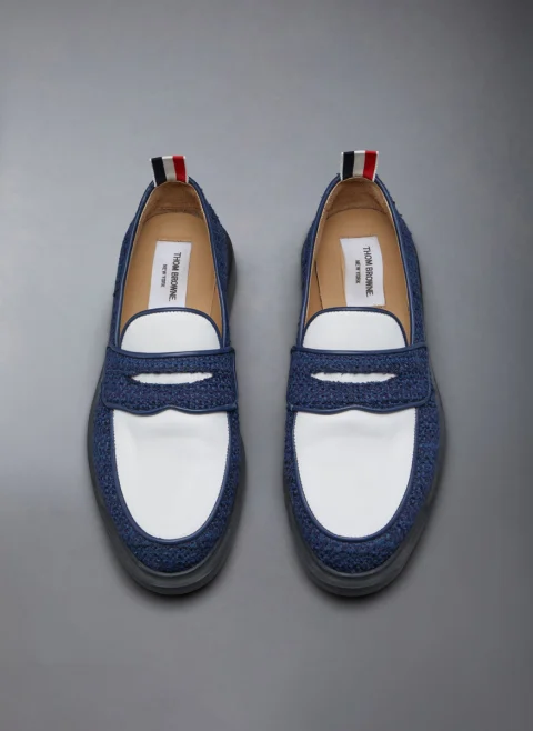 Мокасини 'Tweed Penny' Thom Browne — снимка 4