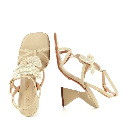 Дамски Сандали На Ток CECCONELLO – 2718009 OFF WHITE — снимка 5