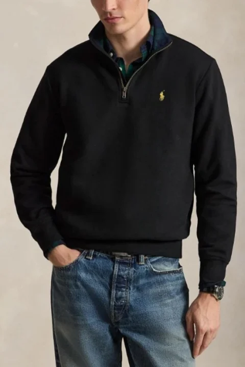 Суичър Rl Fleece-Knt 710B28291001 001 black — снимка 2