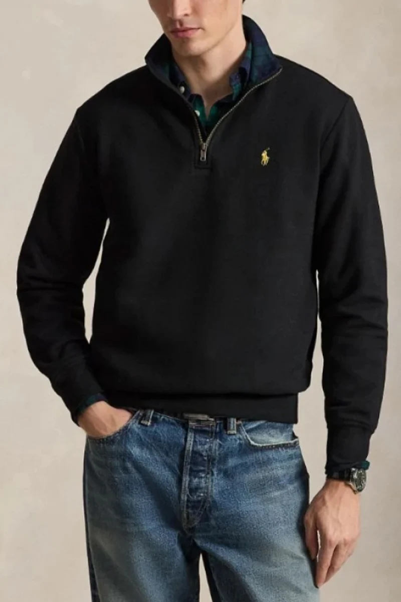 Суичър Rl Fleece-Knt 710B28291001 001 black — снимка 2