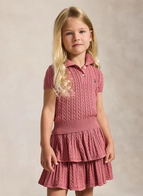 Полошърт 'Cable-knit' Ralph Lauren Kids 2-7 — снимка 2