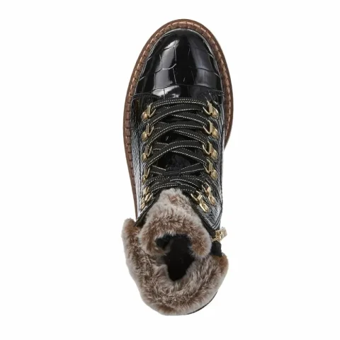 Дамски Кубинки TAMARIS – 1-26264-43-028 BLACK CROCO — снимка 6