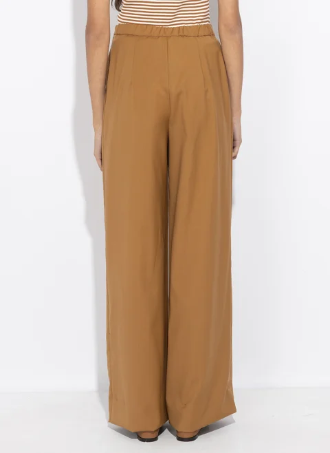 Разкроен панталон от фина вълна Max Mara Studio Mstcrisma — снимка 3