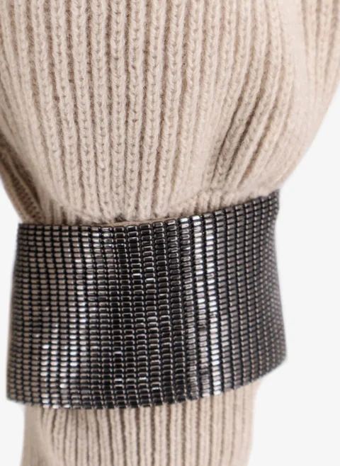 Пуловер от кашмир 'Jewel cuffs' Brunello Cucinelli — снимка 6