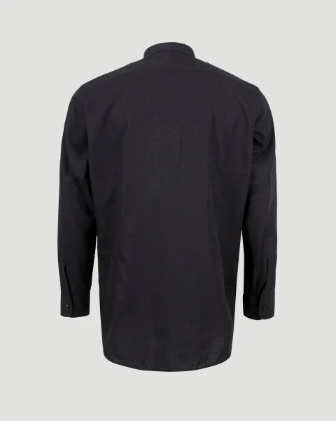 Black Shirt with Paisley Pattern — снимка 3