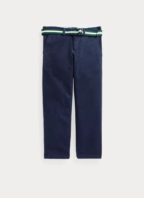 Панталон с контрастен колан Ralph Lauren Kids