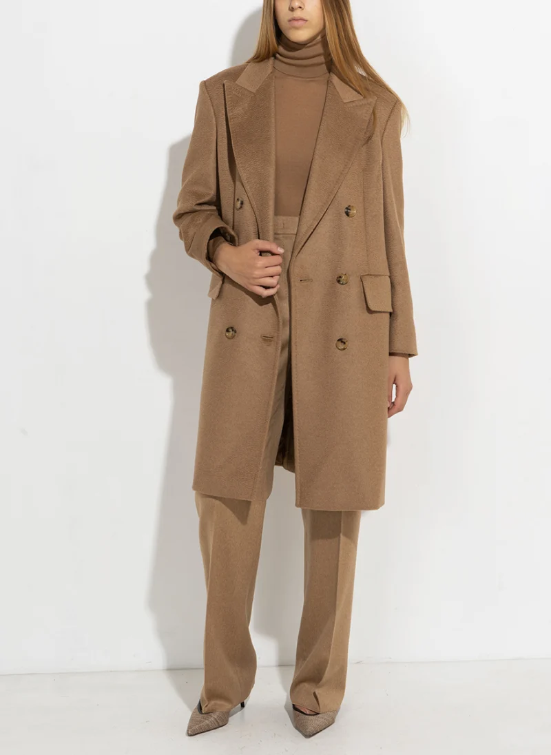 Двуредно палто от вълна Max Mara Cosa