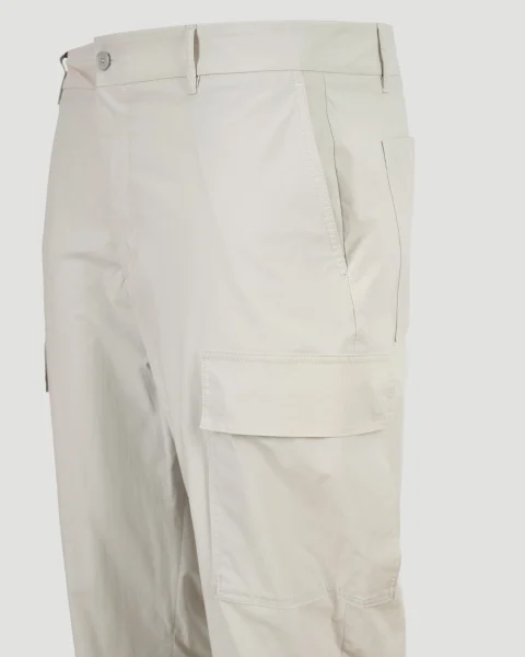 Cotton Trousers in Beige — снимка 4