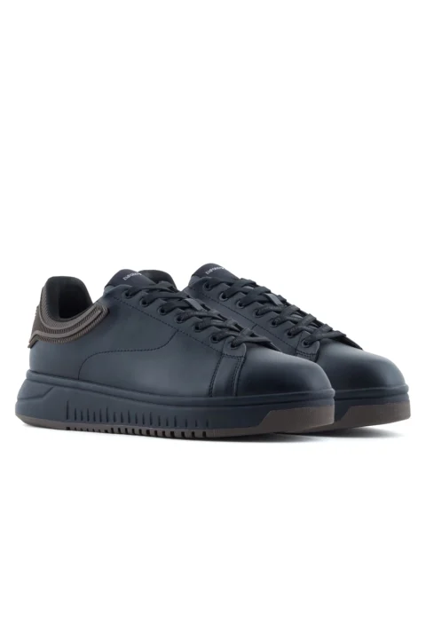 Sneakers EM003663AF18212 MC069 black+dk.brown — снимка 2