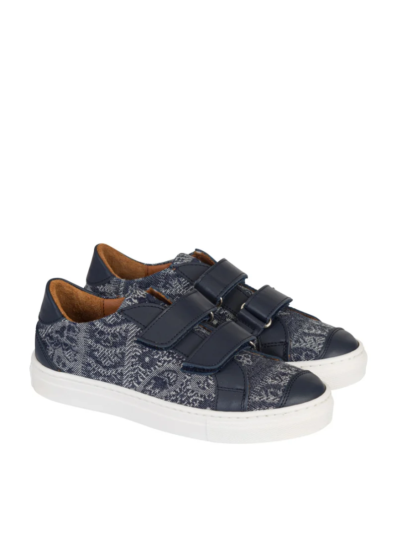 Кецове с детайли от кожа Etro Kids — снимка 2