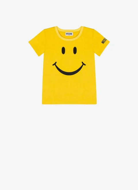 Тишърт с тематичен дизайн Moschino Kids