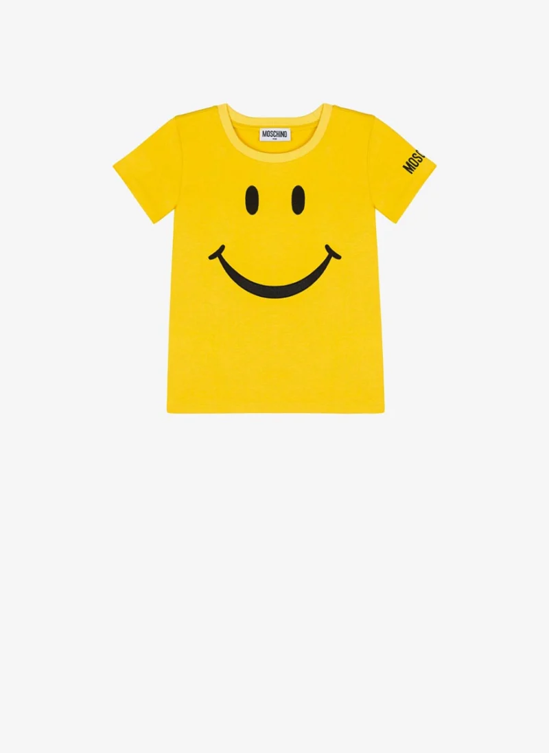 Тишърт с тематичен дизайн Moschino Kids