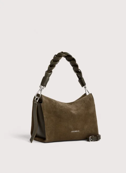 Велурена чанта Coccinelle Boheme Small — снимка 2