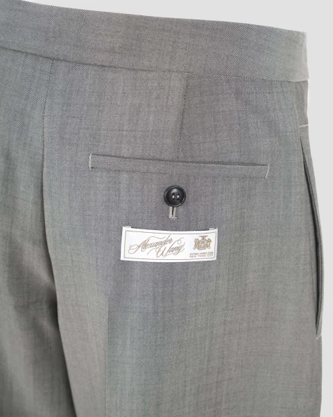 Wool Mohair Tailored Pants in Grey — снимка 2
