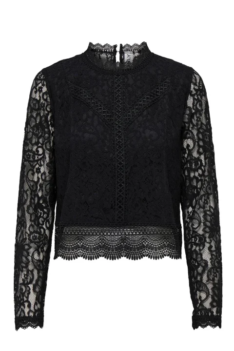 Top Onlnew Karo Lace 15276400 C-N10 black