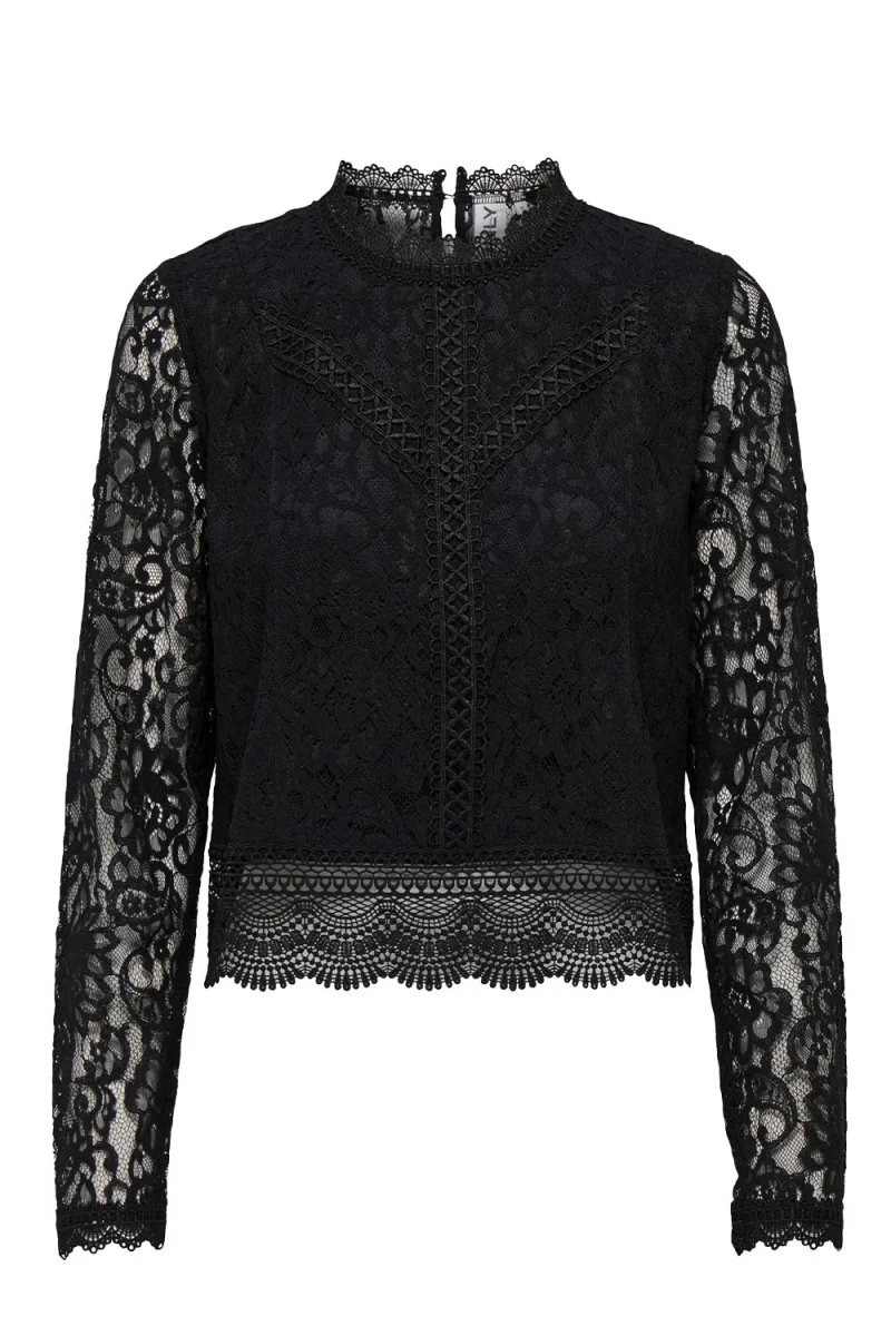 Top Onlnew Karo Lace 15276400 C-N10 black