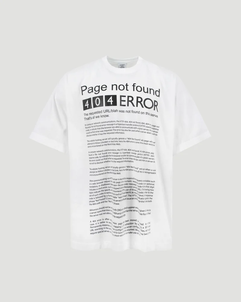 'Page Not Found' Cotton T-Shirt