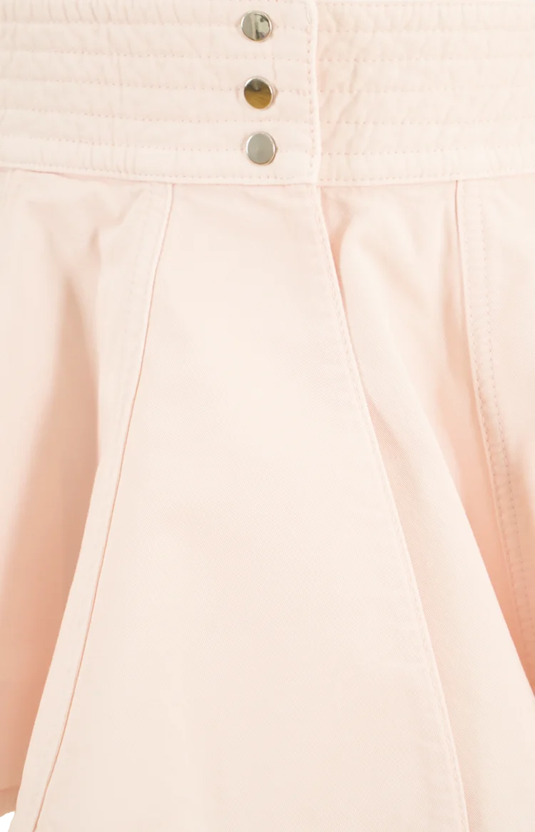 Denim Peplum Belt in Pink — снимка 3