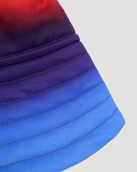 Ombre Topstitched Twill Bucket Hat — снимка 2