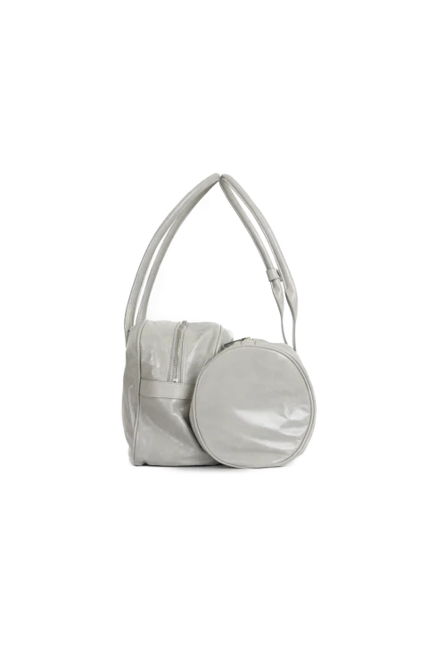 Double Top-Handle Bag in White — снимка 3