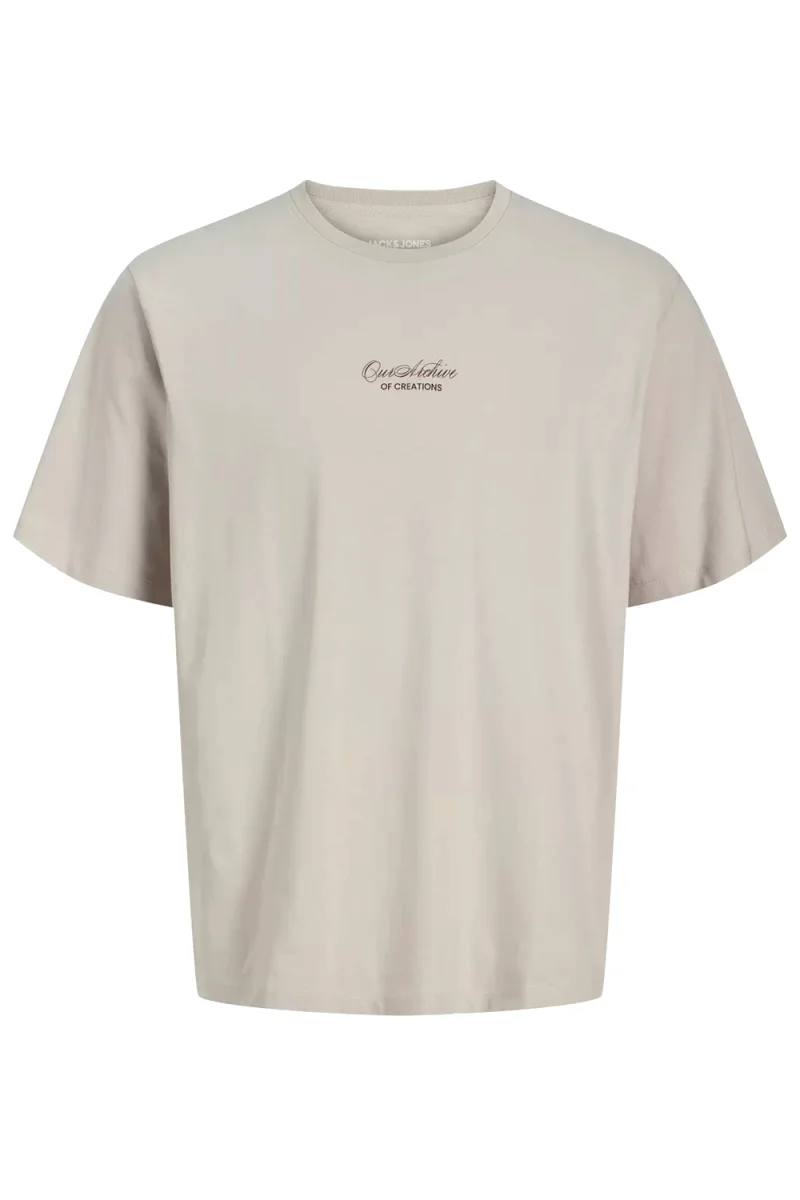 T-Shirt Jjart Print Ss Crew Neck 12288095 13-0000 TCX moonbeam