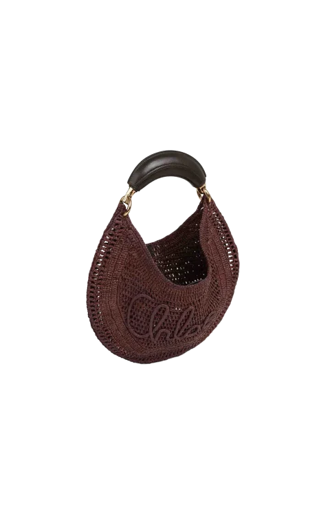 Summer Banana Hobo Bag in Raffia — снимка 4
