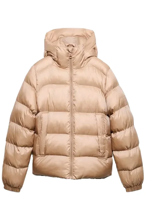 Дамско Яке Superdry Hooded Shine Puffer W5012187A m1e mushroom beige