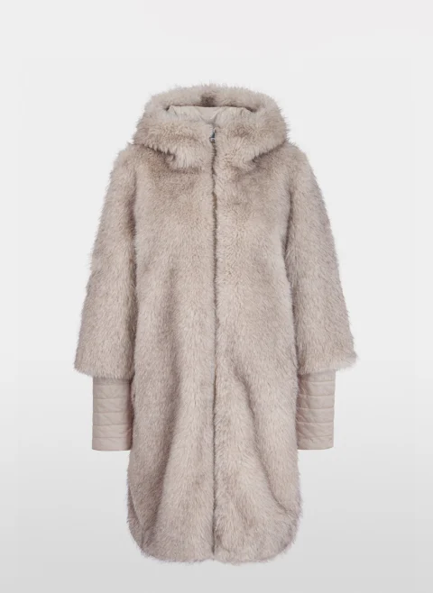 Палто с капитониран мотив 'Faux fur' Marc Cain Additions — снимка 6