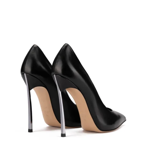 Дамски черни обувки с ток "Blade" Casadei — снимка 7