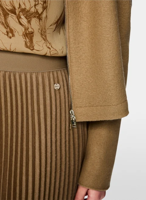 Плисирана пола с вълна Marc Cain Collections — снимка 5