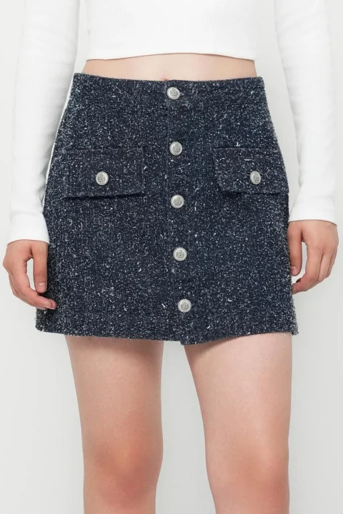 Пола Onlaman Boucle Qyt 15358134 BS000042 dark blue denim — снимка 2