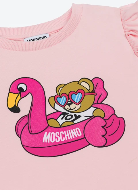 Топ с принт Moschino Kids — снимка 6