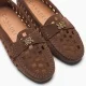 Дамски кафяви мокасини Maxisuede Casadei — снимка 5
