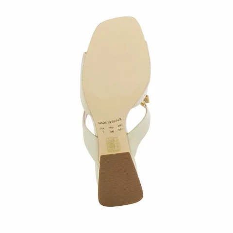 Чехли На Ток LUZ DA LUA – 60160008 PANNA/PANNA — снимка 4