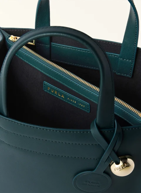 Чанта Tote Furla Divide It Dark Forest S — снимка 4