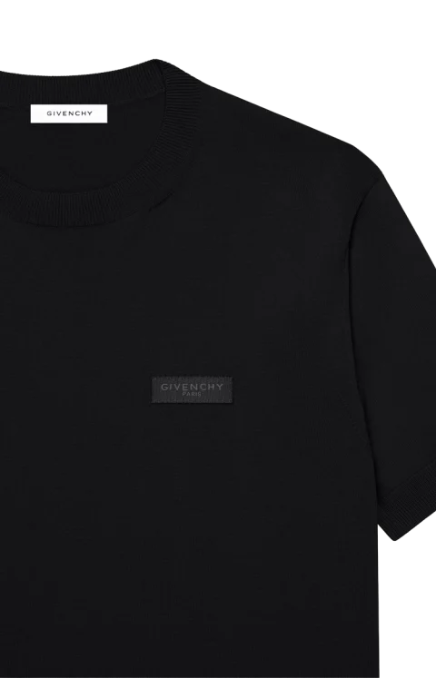 Couture Seam T-Shirt in Knit with Gros Grain Detail — снимка 2