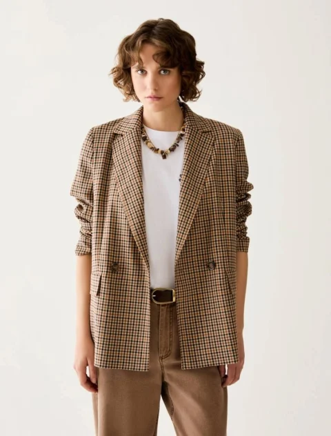 Двуредно сако 'Gingham' Pennyblack Pbbtilde