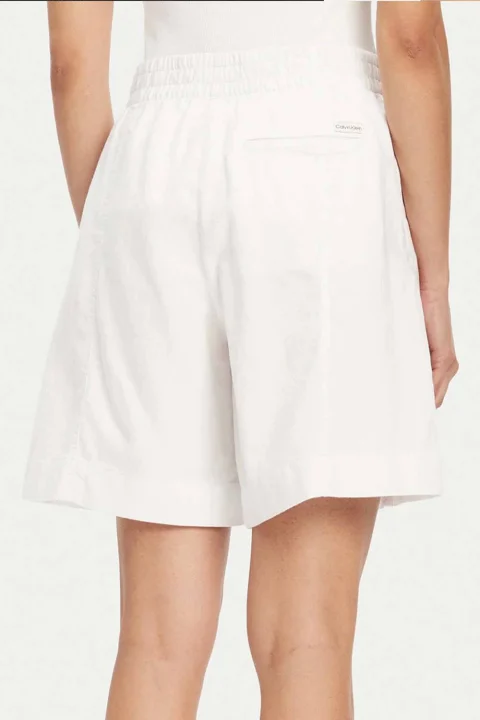 Къс панталон Soft Linen Short J20J225219 YAANI brilliant white — снимка 2