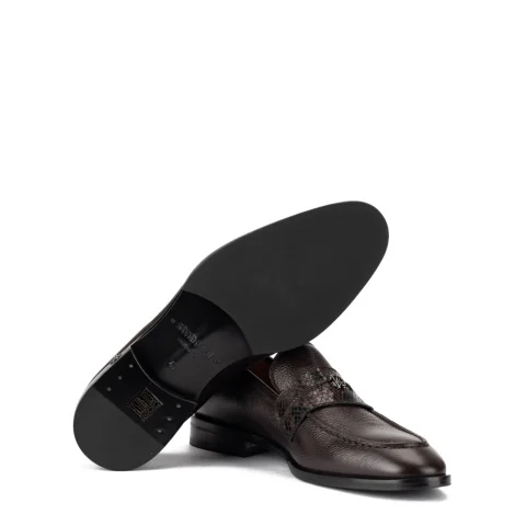 Мъжки кафяви мокасини Roberto Cavalli — снимка 12