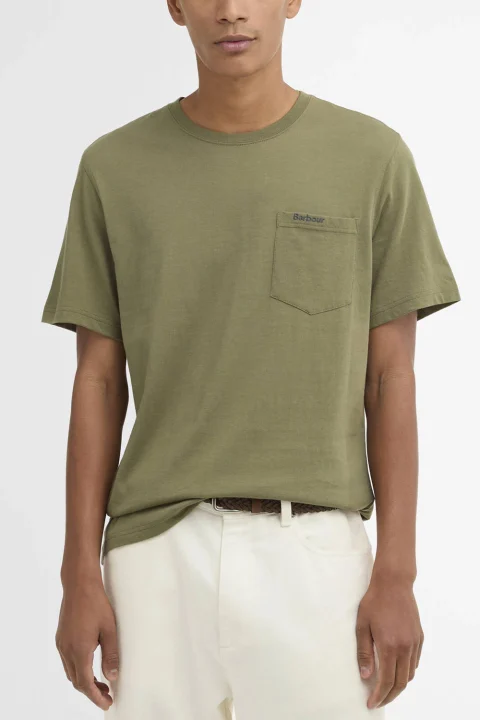 T-Shirt Langdon Pocket MTS1114 ol37 grey olive — снимка 2
