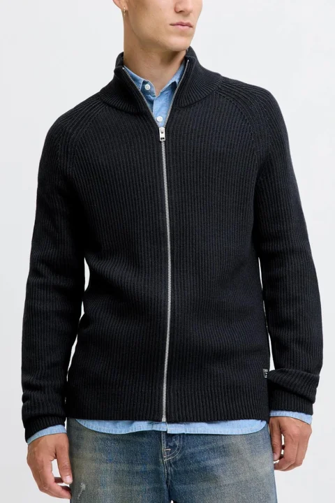 Жилетка Jjpannel Knit Zip 12278920 19-3922 TCX sky captain — снимка 2