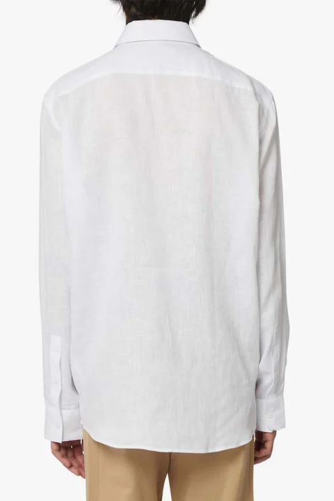 Риза Linen C002961T005789 w001 white — снимка 2