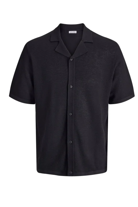 Риза Jjchris Knit Resort Ss 12288537 C-N10 black