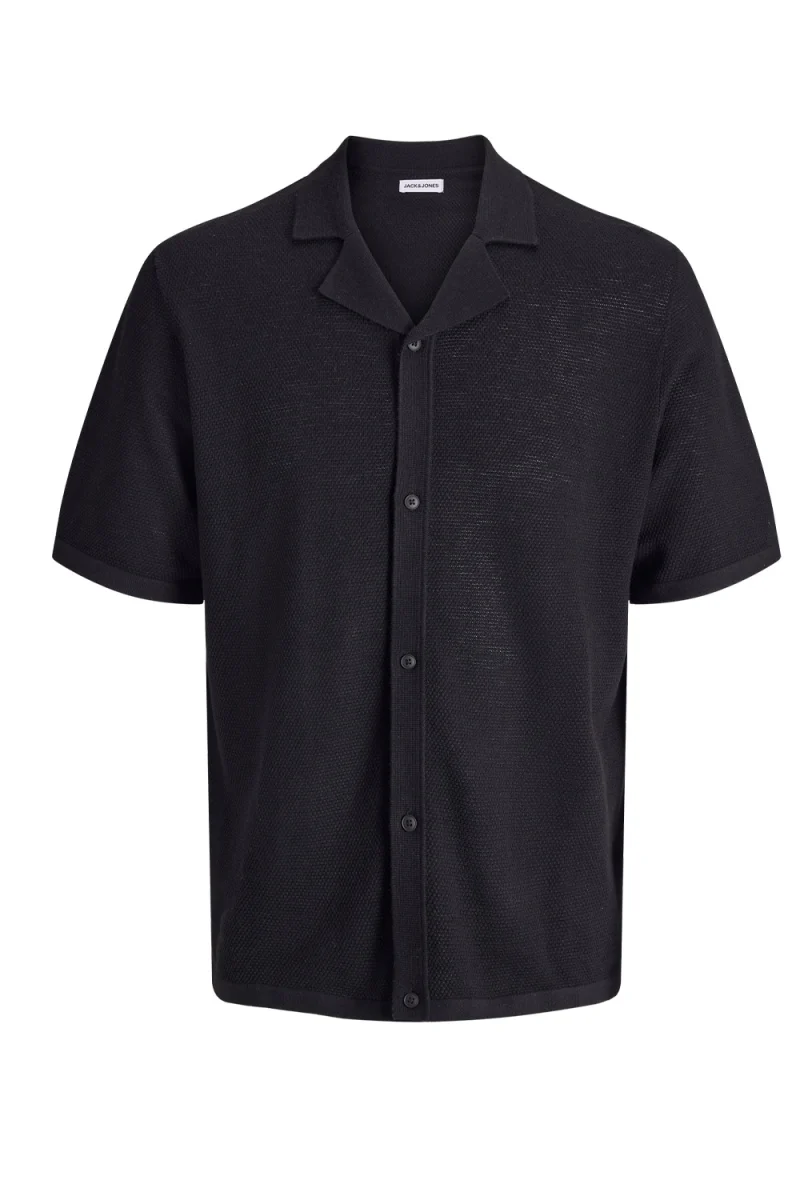 Риза Jjchris Knit Resort Ss 12288537 C-N10 black