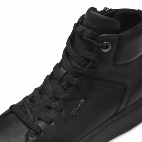 Дамски Сникърс TAMARIS – 1-25203-42-003 BLACK LEATHER — снимка 4