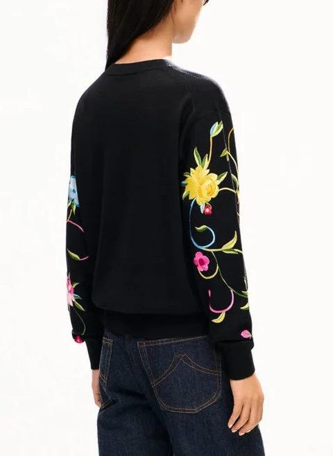 Пуловер с вълна и коприна 'Wildflower' Kenzo — снимка 4